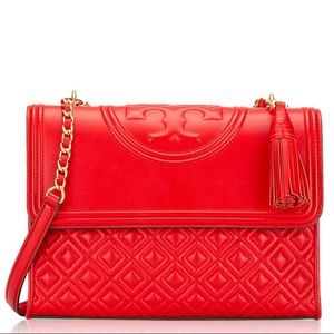 Quilted Lambskin Leather Convertible Shoulder Bag